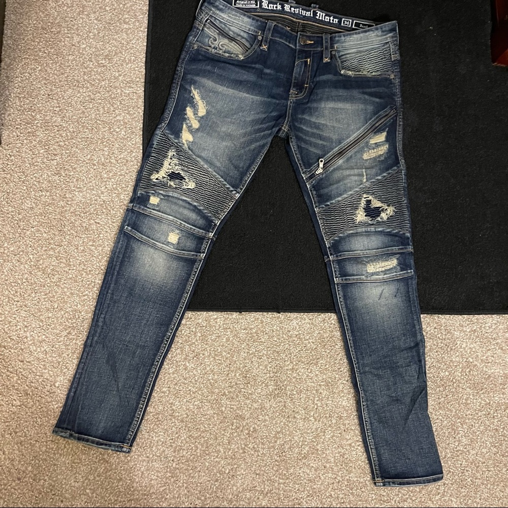 Mens Vintage Rock Revival Denim
